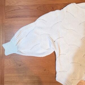 Unique White Knit Sweater